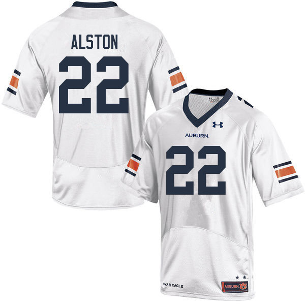 Men's Auburn Tigers #22 Damari Alston White 2022 College Stitched Football Jersey